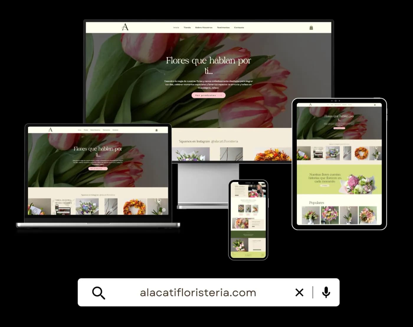 Alacati Floristería — e-commerce