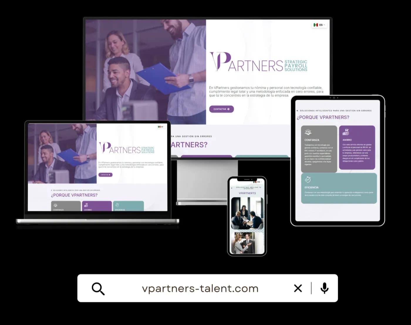 V Partners — landing page