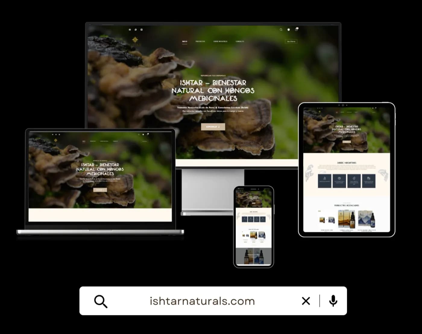 Ishtar Naturals — e-commerce